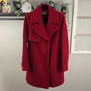 Karl Lagerfeld beautiful red acrylic blend coat
